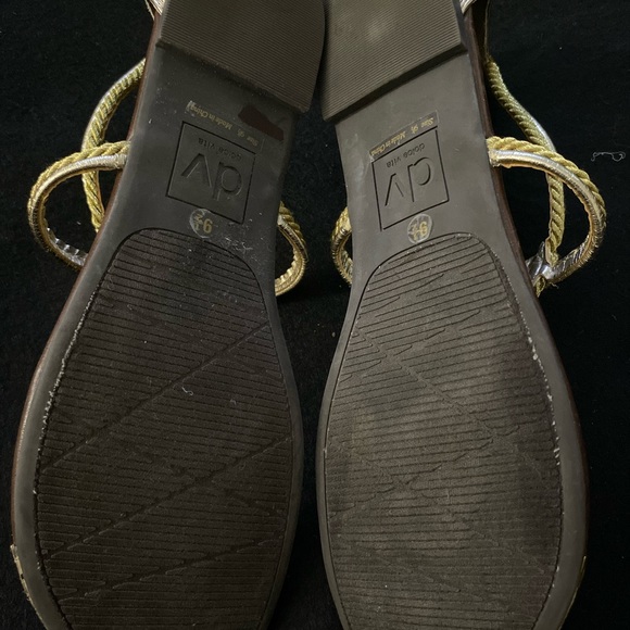 Dolce Vita Gold and Silver Sandals - Picture 7 of 9
